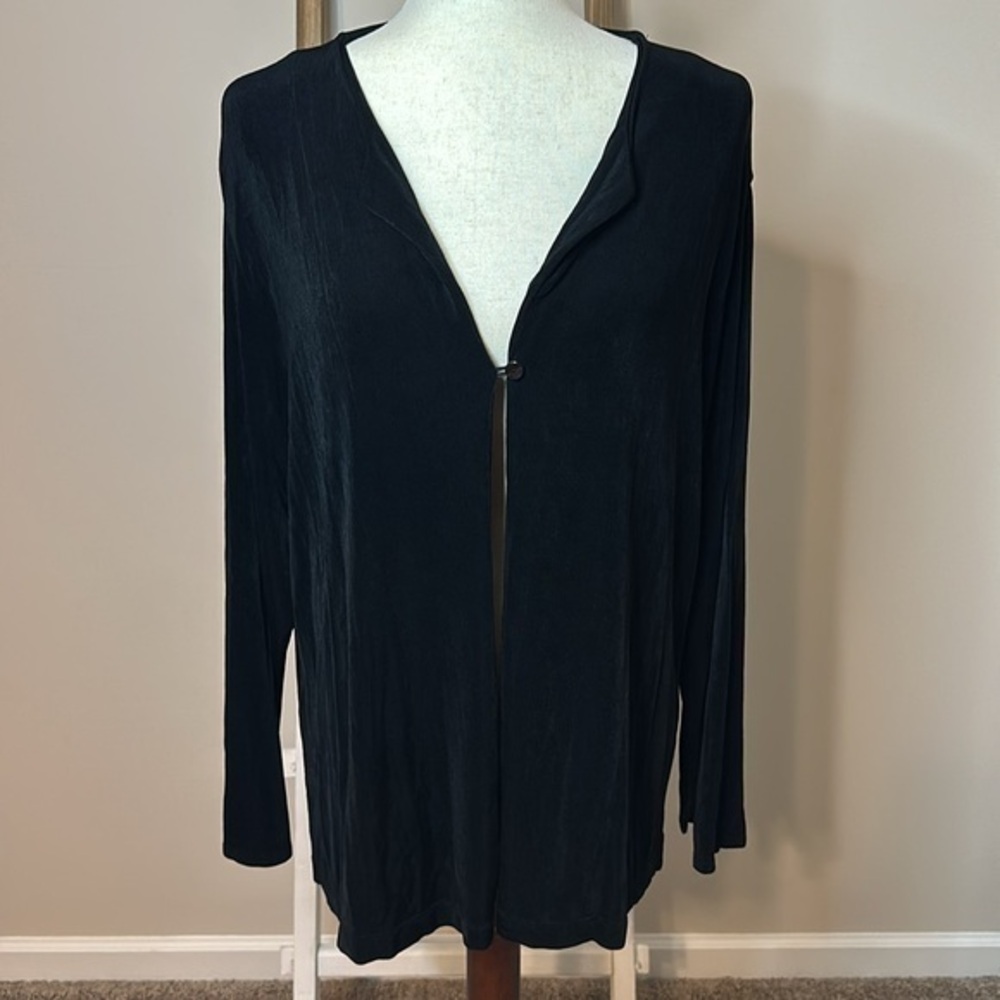 Coldwater Creek Open Cardigan with One Button Closure and Long Sleeves Size 2X